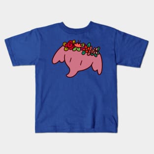 Flower Crown Elephant Kids T-Shirt